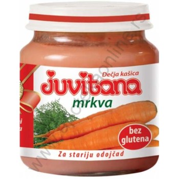 JUVITANA KAŠICA OD MRKVE 128g JUVITANA KAŠICA OD MRKVE 128g